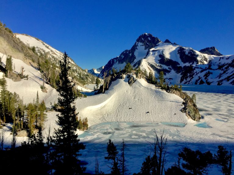 Sawtooth Lake in early summer