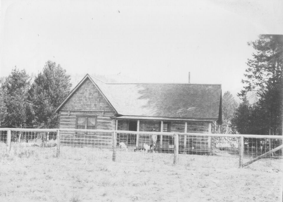 The Thompson Ranch House, where the Stanley area’s first school was held. From the Edna McGown Collection, Stanley Museum Photo Archive.