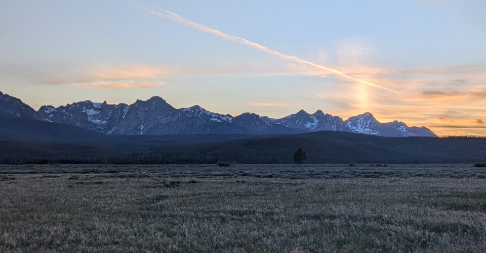 Sawtooth Mountains Sunset
